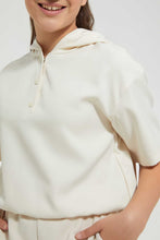 تنزيل الصورة على معرض الصور، Redtag-Beige-Hooded-Top-Blouses-Senior-Girls-9 to 14 Years