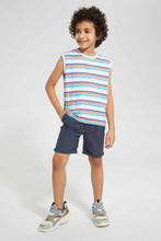 Load image into Gallery viewer, Redtag-Assorted-2-Pack-Print-Vest-Graphic-T-Shirts-Boys-2 to 8 Years