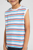 Redtag-Assorted-2-Pack-Print-Vest-Graphic-T-Shirts-Boys-2 to 8 Years