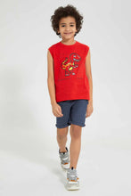 Load image into Gallery viewer, Redtag-Assorted-2-Pack-Print-Vest-Graphic-T-Shirts-Boys-2 to 8 Years