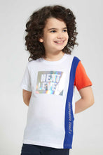 Load image into Gallery viewer, Redtag-White-Striped-Ss-Shirt-Casual-Shirts-Boys-2 to 8 Years