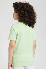 Load image into Gallery viewer, Redtag-Pale-Green-Shark-Embossed-T-Shirt-Graphic-T-Shirts-Boys-2 to 8 Years