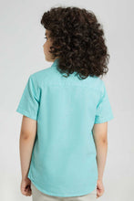 Load image into Gallery viewer, Redtag-Green-Oxford-Short-Sleeve-Short-Sleeve-Casual-Shirts-Boys-2 to 8 Years