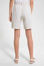 Load image into Gallery viewer, Beige Striped Short
