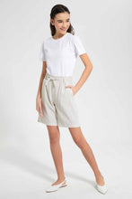 Load image into Gallery viewer, Beige Striped Short