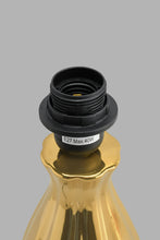 تنزيل الصورة على معرض الصور، Redtag-Gold-Textured-Base-Ceramic-Table-Lamp-Table-Lamps-Home-Decor-