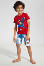 Load image into Gallery viewer, Redtag-Red-Superman-T-Shirt-And-Short-Pyjama-Set-Pyjama-Sets-Boys-2 to 8 Years