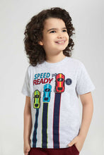 Load image into Gallery viewer, Redtag-Grey-Speed-Racer-T-Shirt-Graphic-T-Shirts-Boys-2 to 8 Years