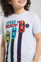 Load image into Gallery viewer, Redtag-Grey-Speed-Racer-T-Shirt-Graphic-T-Shirts-Boys-2 to 8 Years