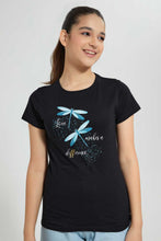 Load image into Gallery viewer, Black Butterfly T-Shirt
