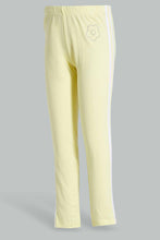 Load image into Gallery viewer, Redtag-Yellow-Girls-Printed-Legging-Leggings-Girls-2 to 8 Years