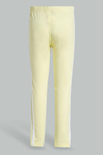 Load image into Gallery viewer, Redtag-Yellow-Girls-Printed-Legging-Leggings-Girls-2 to 8 Years