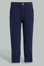 Load image into Gallery viewer, Redtag-Navy-Pull-On-Chino-Pant-Chino-Trousers-Infant-Boys-3 to 24 Months