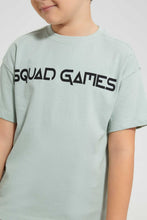 تنزيل الصورة على معرض الصور، Redtag-Green-Oversized-Print-T-Shirt-Graphic-T-Shirts-Boys-2 to 8 Years