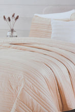 Load image into Gallery viewer, Redtag-Beige-Velvet-3-Piece-Quilt-With-Zig-Zag
(Double-Size)-Category:Quilts,-Colour:Beige,-Filter:Home-Bedroom,-HMW-BED-Quilts,-New-In,-New-In-HMW-BED,-Non-Sale,-S22C,-Section:Homewares-Home-Bedroom-