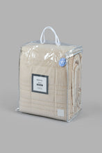 Load image into Gallery viewer, Redtag-Beige-Velvet-3-Piece-Quilt-With-Zig-Zag
(Double-Size)-Category:Quilts,-Colour:Beige,-Filter:Home-Bedroom,-HMW-BED-Quilts,-New-In,-New-In-HMW-BED,-Non-Sale,-S22C,-Section:Homewares-Home-Bedroom-
