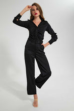 Load image into Gallery viewer, Redtag-Black-Button-Front-Collared-Blouse-Blouses-Women's-