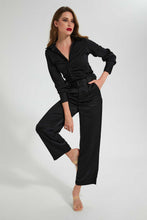 Load image into Gallery viewer, Redtag-Black-Button-Front-Collared-Blouse-Blouses-Women's-