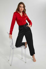 Load image into Gallery viewer, Redtag-Beige-Button-Front-Collared-Blouse-Blouses-Women's-