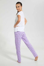 تنزيل الصورة على معرض الصور، Redtag-White-Sleeping-Pajama-Sets-Pyjama-Sets-Senior-Girls-9 to 14 Years