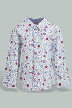 Load image into Gallery viewer, Redtag-Beige-Flower-Allover-Printed-Long-Slv-Shirt-Casual-Shirts-Infant-Boys-3 to 24 Months