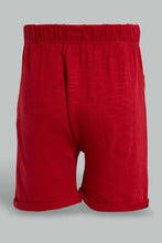 Load image into Gallery viewer, Redtag-White-And-Blue-Car-Printed-Active-Short-2-Pack-Active-Shorts-Infant-Boys-3 to 24 Months