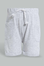 Load image into Gallery viewer, Redtag-White-And-Blue-Car-Printed-Active-Short-2-Pack-Active-Shorts-Infant-Boys-3 to 24 Months