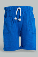 Load image into Gallery viewer, Redtag-Grey-And-Navy-Solid-Active-Short-2-Pack-Active-Shorts-Infant-Boys-3 to 24 Months