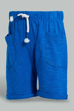 Load image into Gallery viewer, Redtag-Grey-And-Navy-Solid-Active-Short-2-Pack-Active-Shorts-Infant-Boys-3 to 24 Months