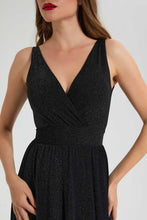 Load image into Gallery viewer, Redtag-Black-Glittered-Dress-Dresses-Women's-