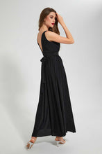 Load image into Gallery viewer, Redtag-Black-Glittered-Dress-Dresses-Women's-