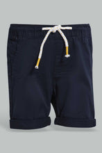 تنزيل الصورة على معرض الصور، Redtag-Blue-And-Navy-T-Shirt-And-Short-Casual-Set-(2-Pack)-Sets-Infant-Boys-3 to 24 Months