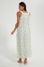 Load image into Gallery viewer, Redtag-Yellow-Floral-Printed-Nightgown-Nightgowns-Women's-