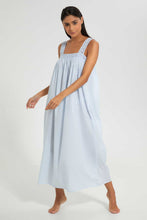 Load image into Gallery viewer, Redtag-Ivory-Solid-Sleeveless-Nightgown-Nightgowns-Women's-