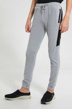 Load image into Gallery viewer, Grey Side Print Jogger