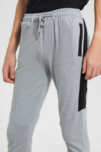 Load image into Gallery viewer, Grey Side Print Jogger