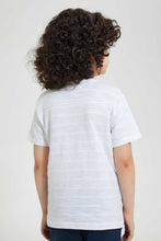 Load image into Gallery viewer, Redtag-White-Pkt-Henley-Henley-T-Shirts-Boys-2 to 8 Years