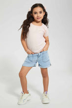 تنزيل الصورة على معرض الصور، Redtag-Peach-Textured-Blouse-Blouses-Girls-2 to 8 Years