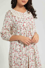 Load image into Gallery viewer, Redtag-Yellow-Floral-Printed-Nightgown-Nightgowns-Women's-