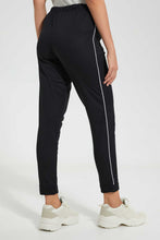 تنزيل الصورة على معرض الصور، Redtag-Black-Plain-Pyjama-Bottom-With-Side-Piping-Pyjama-Bottoms-Women's-