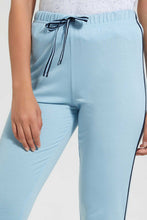 تنزيل الصورة على معرض الصور، Redtag-Light-Blue-Plain-Pyjama-Bottom-With-Side-Piping-Pyjama-Bottoms-Women's-