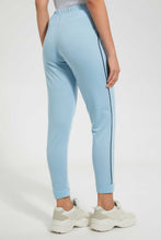 تنزيل الصورة على معرض الصور، Redtag-Light-Blue-Plain-Pyjama-Bottom-With-Side-Piping-Pyjama-Bottoms-Women's-
