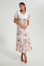 Load image into Gallery viewer, Redtag-Pink-Rayon-Printed-Nightgowns-Women's-