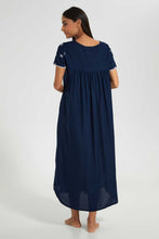 Load image into Gallery viewer, Redtag-Assorted-Plain-Nightgown-With-Embroidery-Nightgowns-Women's-