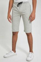 Load image into Gallery viewer, Redtag-Grey-Bsr-Heat-Seal-Zip-Active-Short:Mid-Grey:Small-Active-Shorts-Senior-Boys-9 to 14 Years