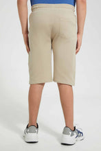 تنزيل الصورة على معرض الصور، Redtag-Beige-Bsr-Heat-Seal-Zip-Active-Short-Active-Shorts-Senior-Boys-9 to 14 Years
