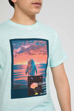 تنزيل الصورة على معرض الصور، Redtag-Lt-Blue-Astronaut-Tee-Graphic-T-Shirts-Senior-Boys-9 to 14 Years