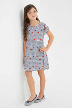 تنزيل الصورة على معرض الصور، Redtag-Assorted-Knitted-2-Pack-Dress-Dresses-Girls-2 to 8 Years