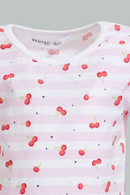 Load image into Gallery viewer, Redtag-Multi-Colour-2Pc-Pack-T-Shirt-Graphic-T-Shirts-Infant-Girls-3 to 24 Months
