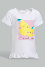 تنزيل الصورة على معرض الصور، Redtag-Multi-Colour-2Pc-Pack-T-Shirt-Graphic-T-Shirts-Infant-Girls-3 to 24 Months